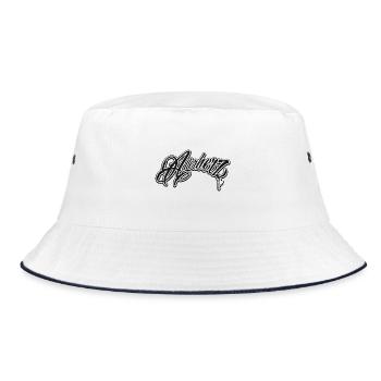 Adlerherz Klassik - Bucket Hat - Weiß/Navy - Vorne