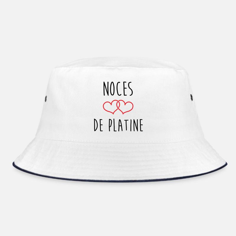 Platinum Wedding 70 Years Bucket Hat