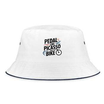 Artistic Cycling Bike Professional  - Bucket Hat - white/navy - Front