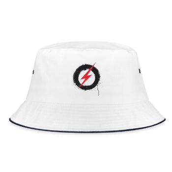 Digital Freedom - Retro Future Art - Bucket Hat - white/navy - Front