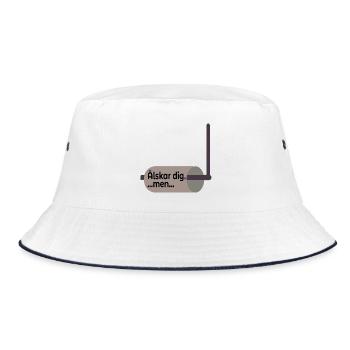 Toilet Paper Holder Relation - Bucket Hat - white/navy - Front