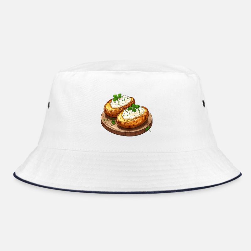 Jacket potatoes with quark Bucket Hat