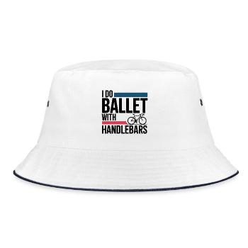 Artistic Cycling Ballet With Handlebars Pro  - Bucket Hat - white/navy - Front