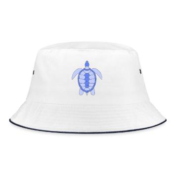 Turtle - Bucket Hat - white/navy - Front