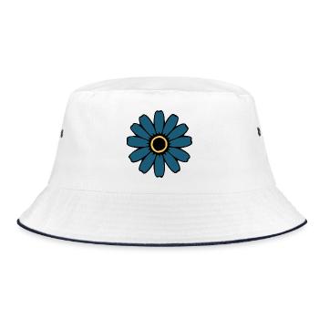 Fleurs Bleues Fleurs Fleur Fleur Sauvage Hippie - Bob - blanc/marine - Devant