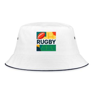 rugby, rugby sport, fan de rugby - Bob - blanc/marine - Devant
