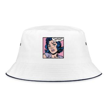 Not another meeting - Bucket Hat - white/navy - Front