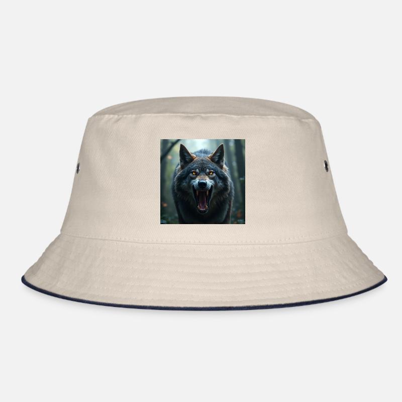 Aggressiver Wolf Bucket Hat