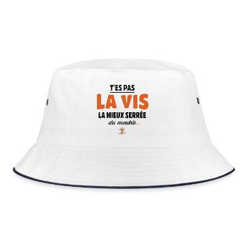 T’es pas la vis la mieux serrée du meuble - Bob - blanc/marine - Devant