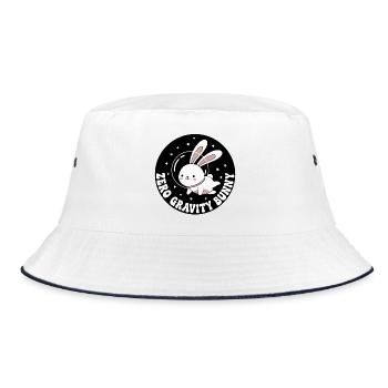 Zero Gravity Bunny - Bucket Hat - white/navy - Front