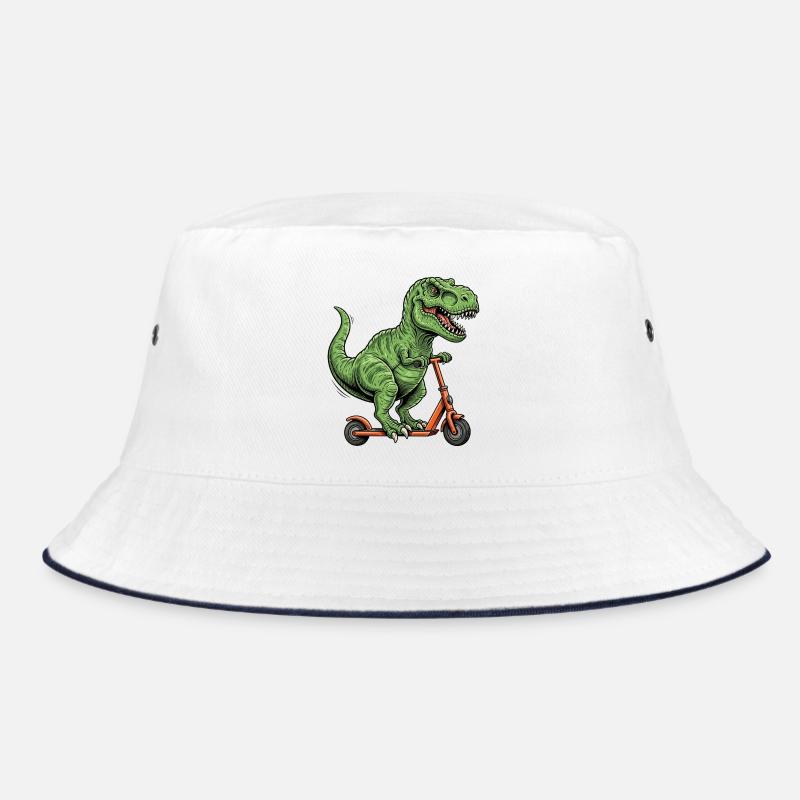 Dinosaurier-T-Rex auf dem Roller Bucket Hat