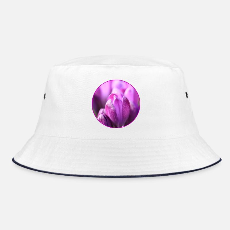Crocuses Crocus Purple Flowers Crocus Bud Bucket Hat