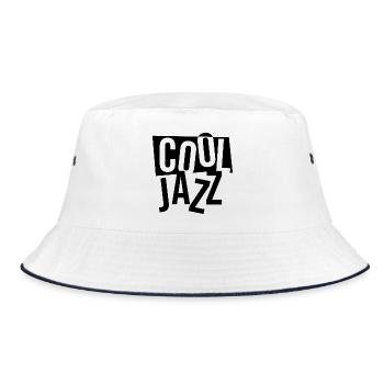 Conception du logo de la musique Cool Jazz - Bob - blanc/marine - Devant