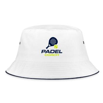 Design du maillot du Padel Coach Sports Club - Bob - blanc/marine - Devant