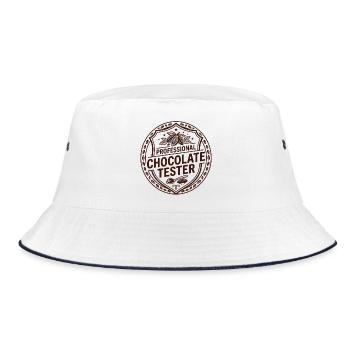 Chocolate Bar Chocolate Bar Baking - Bucket Hat - white/navy - Front