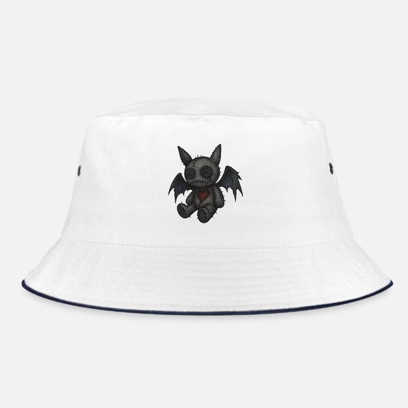 Gestepptes Monster mit Flügeln Bucket Hat