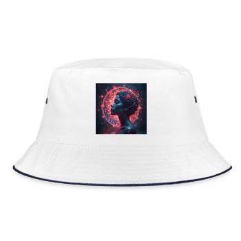 fantastisch - Bucket Hat - Weiß/Navy - Vorne