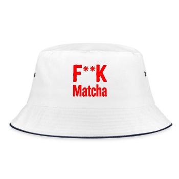 F**K Matcha Bold Logo - Bob - blanc/marine - Devant