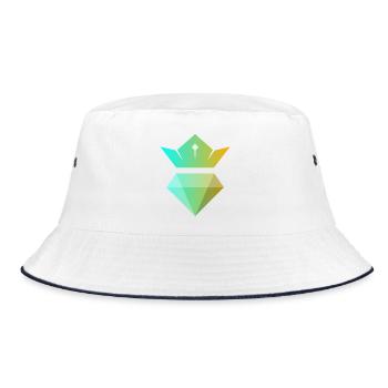 Couronne dégradée sur diamant - Bob - blanc/marine - Devant
