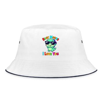 Rugissement signifie je t’aime Dino - Bob - blanc/marine - Devant