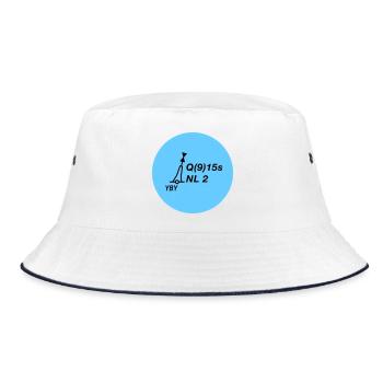 Buoy North Sea Sailing Baltic Sea Maritime - Bucket Hat - white/navy - Front