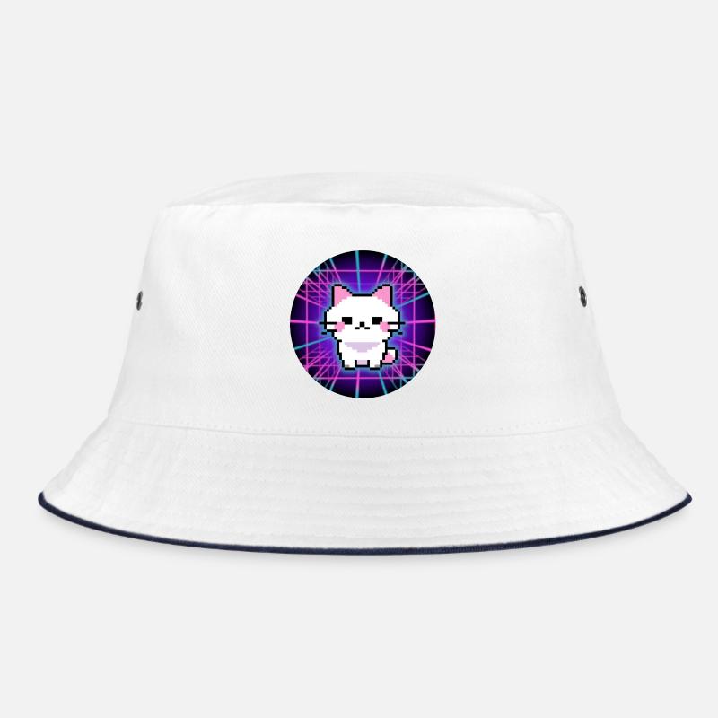 Neon Pixel Pets – Ambiances de glitch pour les joueurs - Bob - blanc/marine