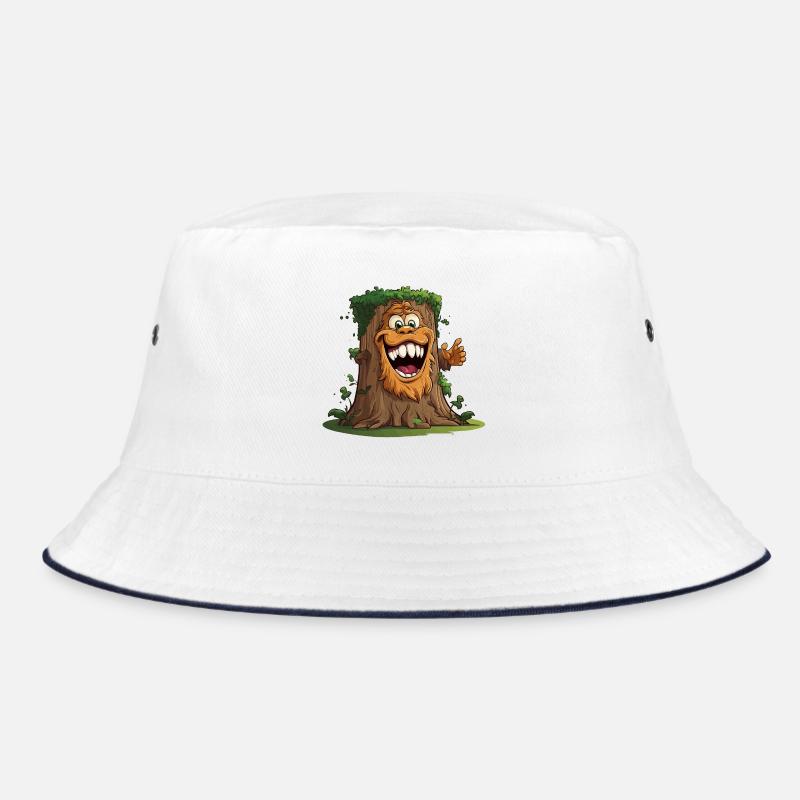 Giant tree with a broad grin Bucket Hat