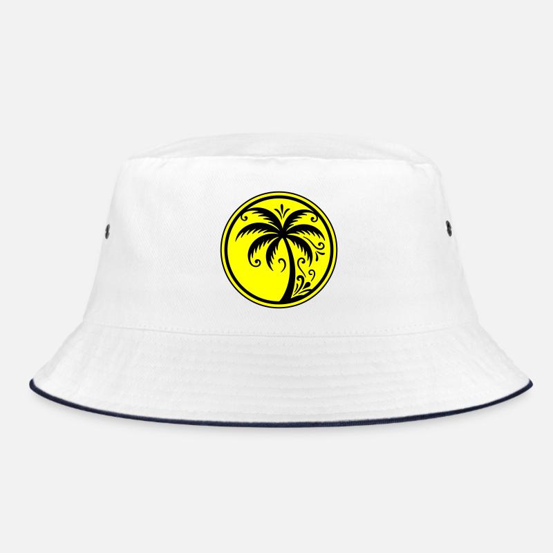 Palm tree icon beach Bucket Hat