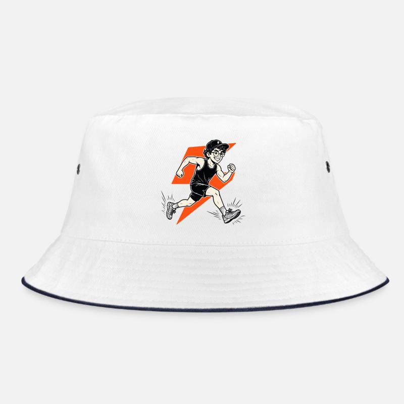 Cool running shirt Blitz Runner motif for athletes Bucket Hat