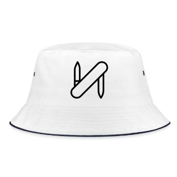 Swiss Army knife - Bucket Hat - white/navy - Front