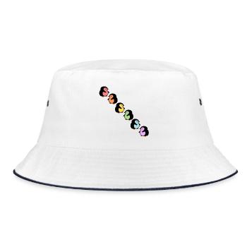 Inclusion Diversity Penguins - Bucket Hat - white/navy - Front