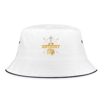 Anthony - Bucket Hat - white/navy - Front