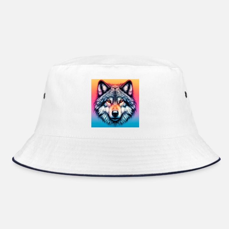 Loup - Bob - blanc/marine