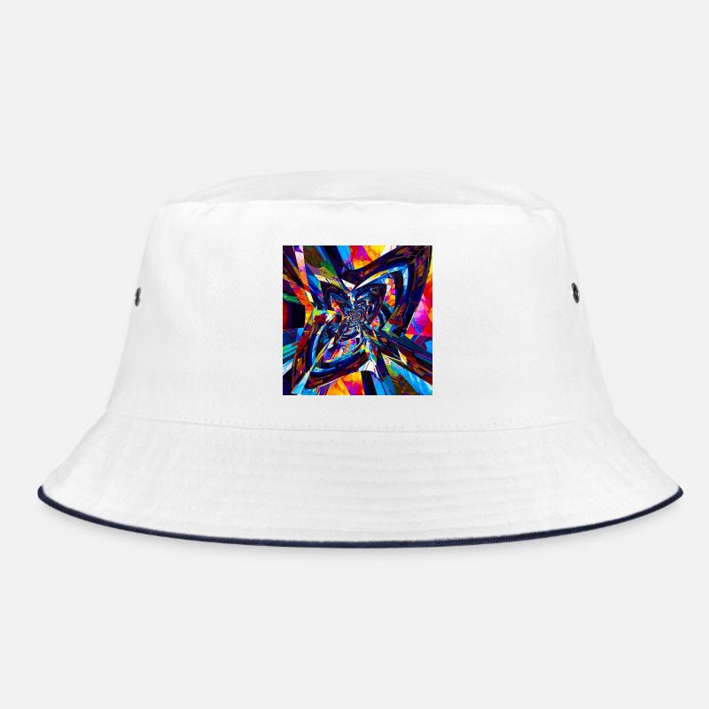 Kaleidoscopic Vortex Bucket Hat