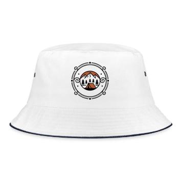 Noble Nature Tent Coat of Arms Outdoor - Bucket Hat - white/navy - Front