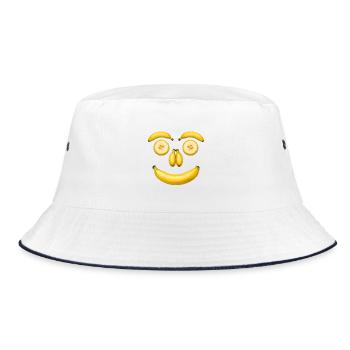 Bananen Gesicht - Visage de banane - Bob - blanc/marine - Devant