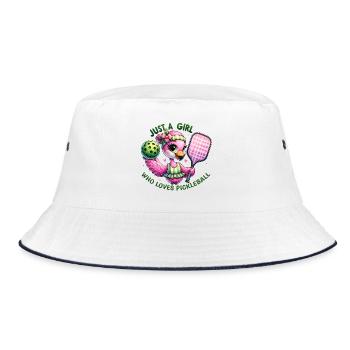 La fille adore le pickleball - Bob - blanc/marine - Devant
