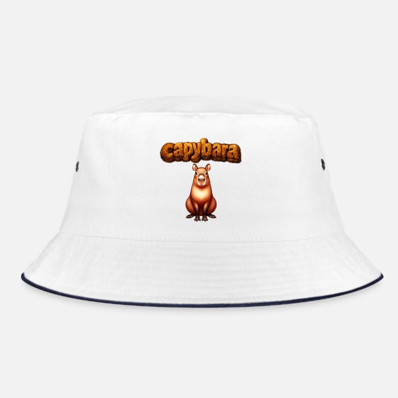Hairy Capybara Artwork Bucket Hat