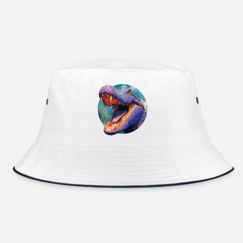 Colorful Dinosaur Design Bucket Hat