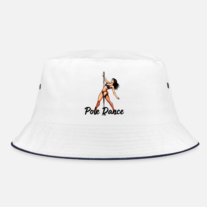 Pole Dance Silhouette – Elegant Pin-Up Art Bucket Hat