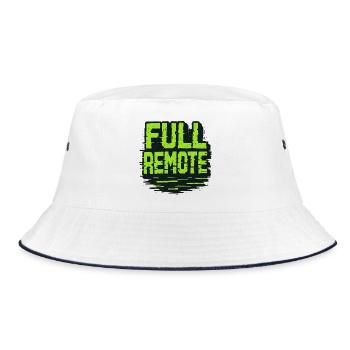 Full Remote: The Science of Absolute Distance Learning - Bucket Hat - white/navy - Front
