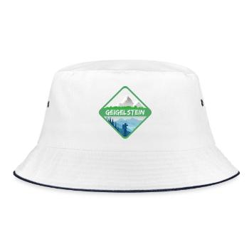 Geigelstein - Bucket Hat - Weiß/Navy - Vorne
