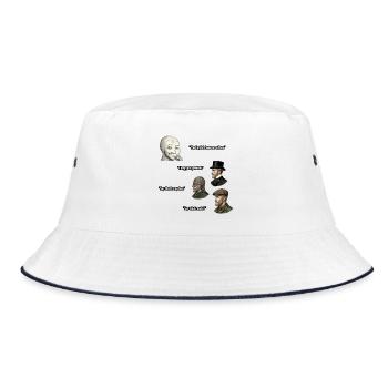 PROENGLAND - Bucket Hat - white/navy - Front
