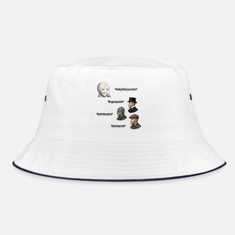 PROENGLAND - Bucket Hat - white/navy