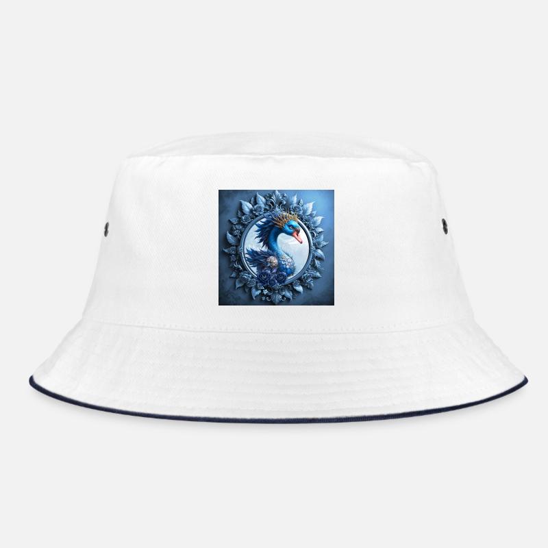 Blauer Phoenix-Wappen im Bild Bucket Hat