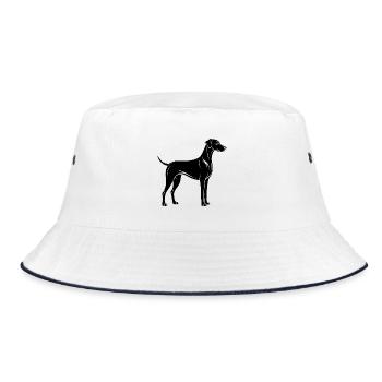 Plot Hound - Bucket Hat - white/navy - Front