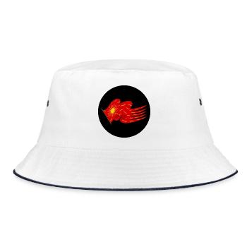 Saint Denis Banner - Bucket Hat - white/navy - Front