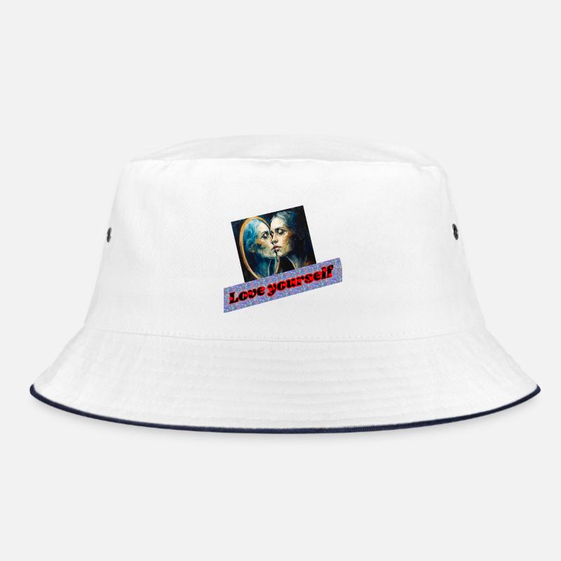 Love Yourself Mirror Portrait Bucket Hat