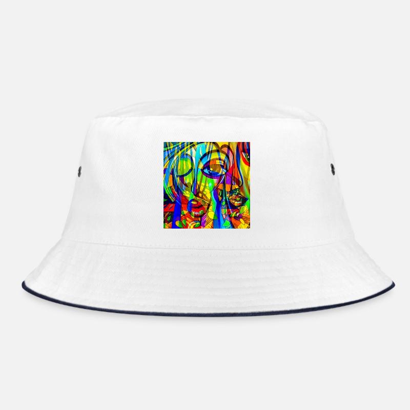 Motif de couleurs Face Abstrait Bob
