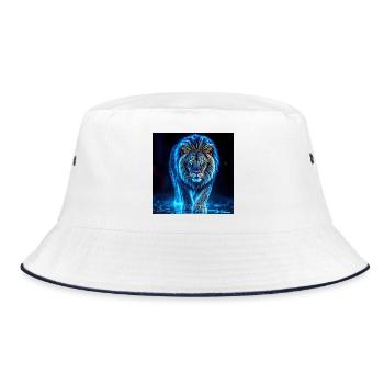 Aura de Lion Bleu Néon - Bob - blanc/marine - Devant